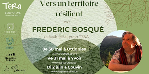 Imagen principal de Conférence Frédéric Bosqué: Vers un territoire résilient