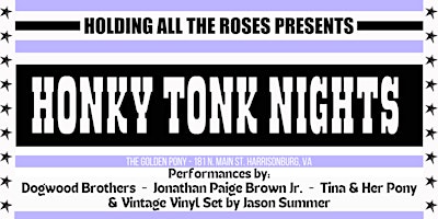 Imagem principal do evento Honky Tonk Nights (April) at The Golden Pony (18+)