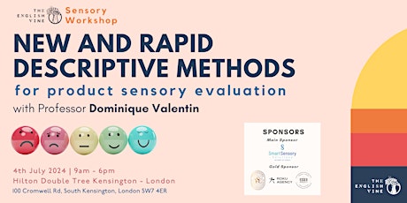 Workshop - New and Rapid Descriptive Methods for Product Sensory Evaluation