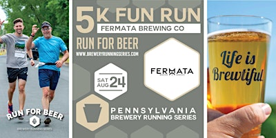 Hauptbild für 5k Beer Run x Fermata Brewing Co. | 2024 PA Brewery Running Series