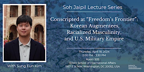 Soh Jaipil Lecture Series with Sung Eun Kim