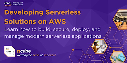 AWS Training - Developing Serverless Solutions on AWS - VIRTUAL primary image