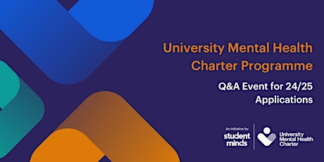 University Mental Health Charter Programme Q&A (Session 1)
