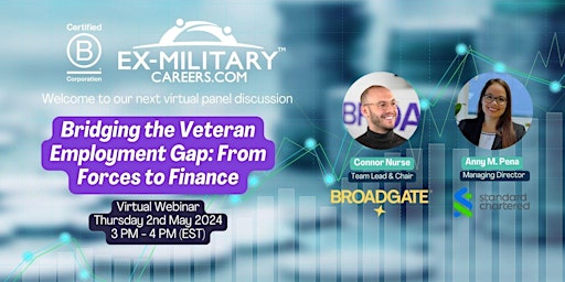 Bridging the Veteran Employment Gap: From Forces to Finance primary image