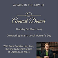 Hauptbild für Women in the Law UK International Women's Day Dinner