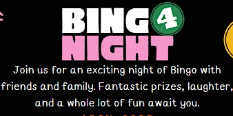 Bingo Night April 25th primary image
