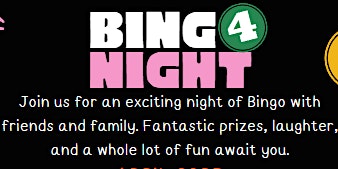 Primaire afbeelding van Bingo Night April 25th