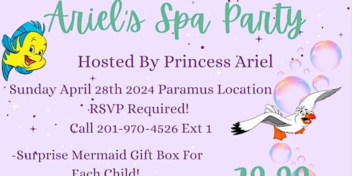 Image principale de Ariel’s Spa Party!