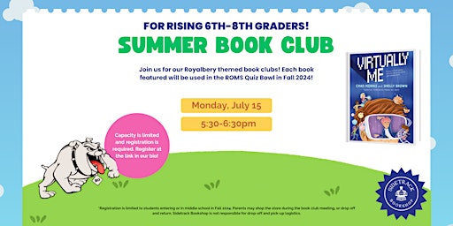 Imagen principal de Royalbery Book Club for Rising 6th-8th Grades: Virtually Me