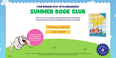 Royalbery Book Club for Rising 6th-8th Grades: You Are Here