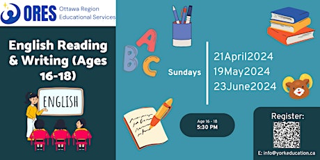 English Reading & Writing (Ages 16-18)