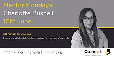 Imagem principal do evento Co.next Mentor Monday - Charlotte Bushell