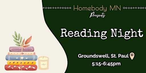 Primaire afbeelding van Reading Night with Homebody MN