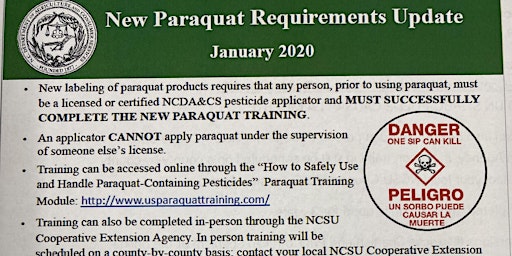 In-Person Paraquat Training primary image