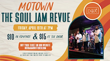 Image principale de Motown Night x The Soul Jam Revue at DOX