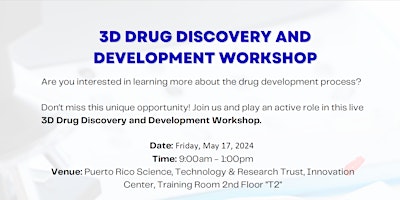 Imagem principal de 3D Drug, Discovery and Development Workshop