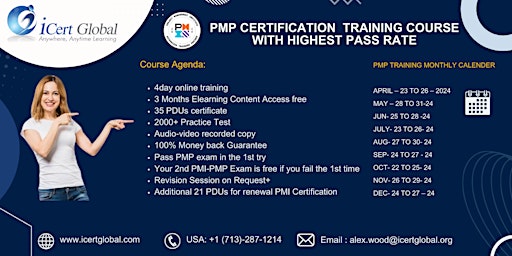 Image principale de PMP Training and Exam with Highest Passing Guarantee in Charlotte, NC