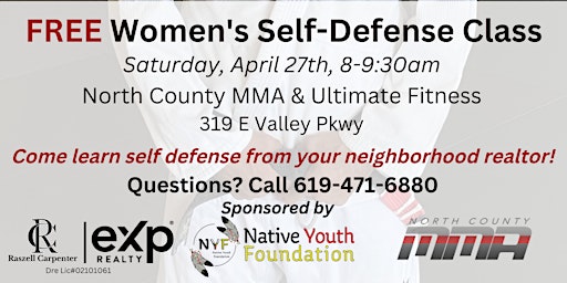 Imagem principal do evento Free Womens Self-Defense Class