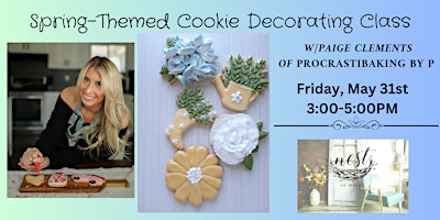 Image principale de Spring-Themed Cookie Decorating Class w/ Paige