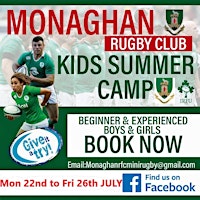 Primaire afbeelding van Monaghan Rugby Club -  Kids Summer Camp