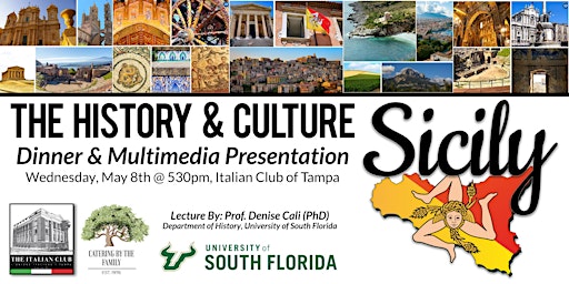Primaire afbeelding van MAY: The Culture & History of Sicily: Dinner & Multimedia Presentation