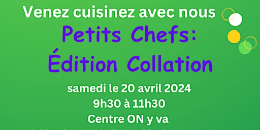 Imagem principal do evento Petits Chefs: Édition Collation
