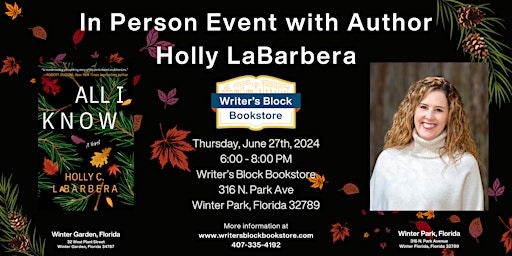 Imagem principal de In Person Event with Author Holly LaBarbera