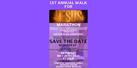 Walk Marathon For Jesus