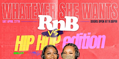 SILENT PARTY CHARLOTTE: WHATEVER SHE WANTS “RNB VS HIP HOP” EDITION primary image