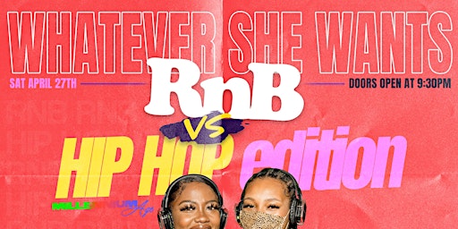 Immagine principale di SILENT PARTY CHARLOTTE: WHATEVER SHE WANTS “RNB VS HIP HOP” EDITION 