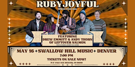 Immagine principale di RubyJoyful feat. Drew Emmitt of Leftover Salmon and Rob Ickes 