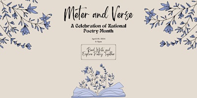 Imagem principal do evento Meter and Verse: A Celebration of National Poetry Month