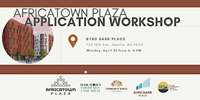 Image principale de Africatown Plaza Leasing Workshop at Byrd Barr Place