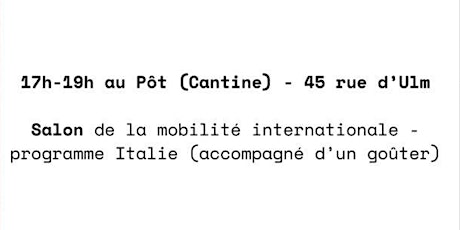 Salon de la mobilité internationale - programme Italie