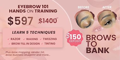 ATL April 28 | EYEBROWS 101 | Brows to Bank primary image