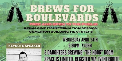 Brews for Boulevards: community information session and coalition building primary image