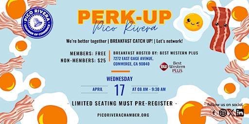 Imagen principal de PERK-UP Pico Rivera Breakfast