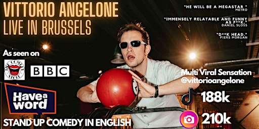 Imagem principal do evento ENGLISH COMEDY SPECIAL - Vittorio Angelone: Live In Brussels