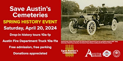 Imagen principal de Save Austin's Cemeteries Spring History Event