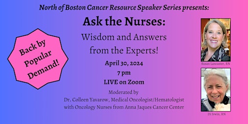 Ask the Nurses: Wisdom and Answers from the Experts! primary image
