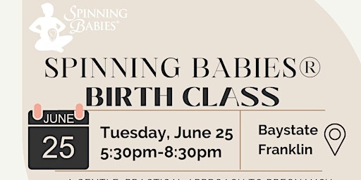 Spinning Babies® Birth Class- June 25, 2024 primary image