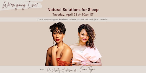 Imagen principal de Free Masterclass: Natural Solutions for Sleep