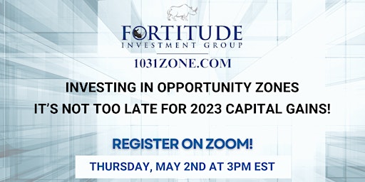 Investing in Opportunity Zones primary image