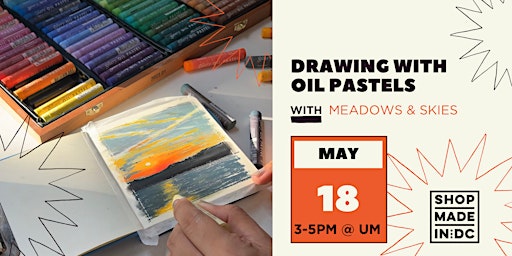 Imagem principal do evento Drawing with Oil Pastels w/Meadows & Skies
