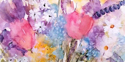 Immagine principale di Watercolour Flower Painting Saturday Workshop with Artist Gill Fox 