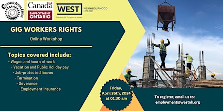 Workers’ Rights (gig workers) workshop