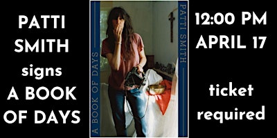 Primaire afbeelding van Patti Smith signs A Book of Days!