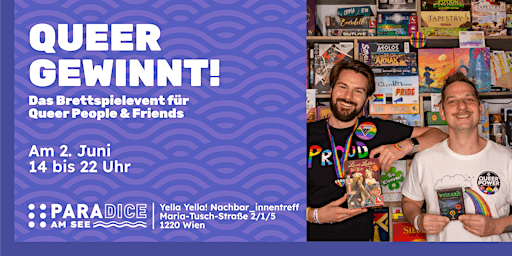 Imagem principal do evento Queer Gewinnt! The Boardgameevent for queer people and friends!