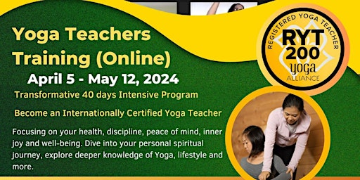 Primaire afbeelding van Yoga Teachers Training (Online)