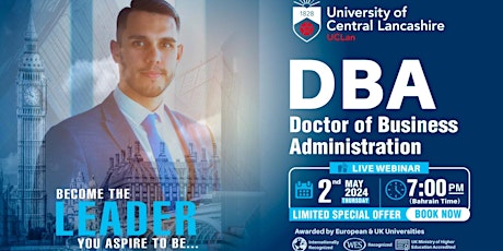 WEBINAR: UK DBA - Doctor of Business Administration Program